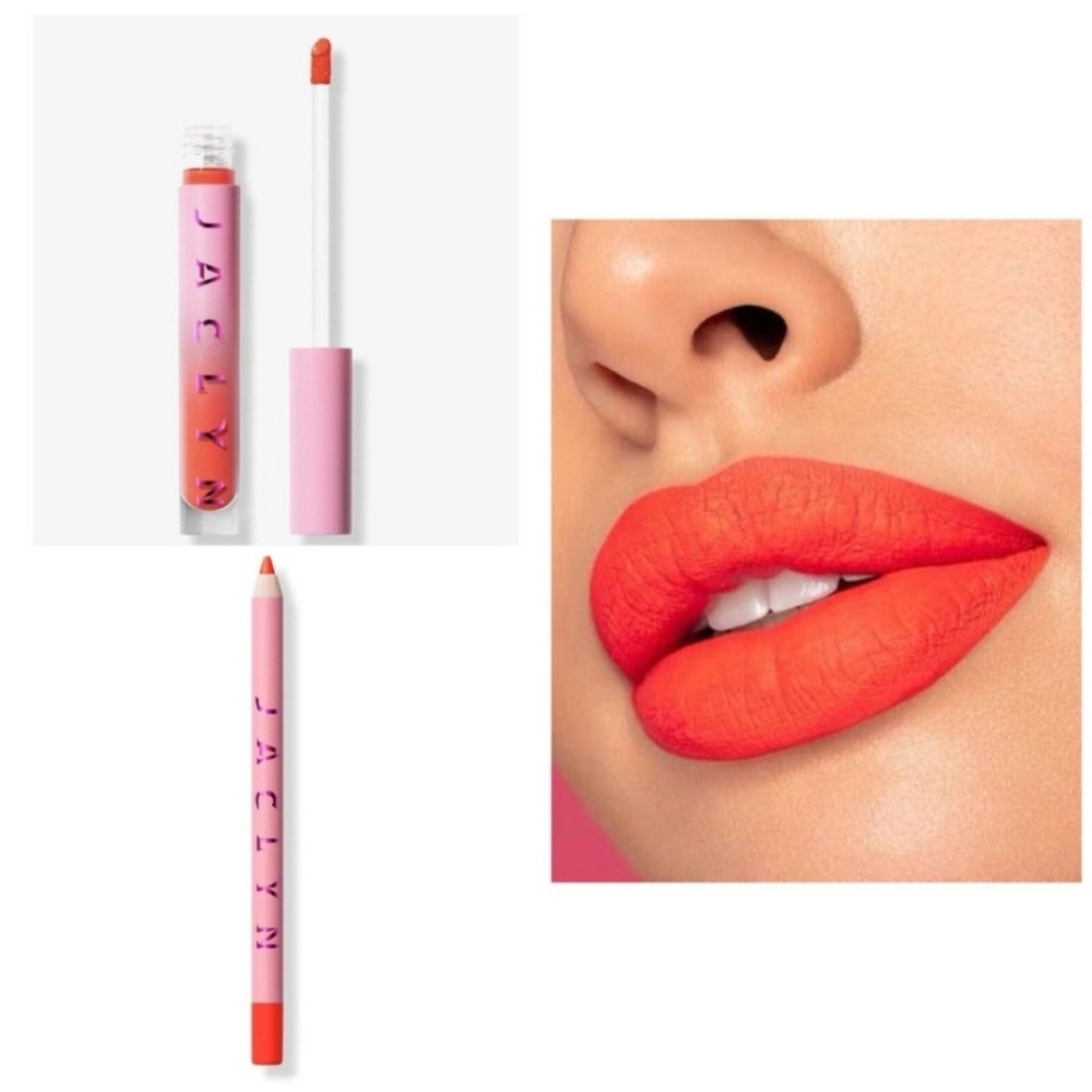 2 pc Jaclyn Cosmetics - Poutspoken Liquid Lipstick & Lipliner Sugared bundle
